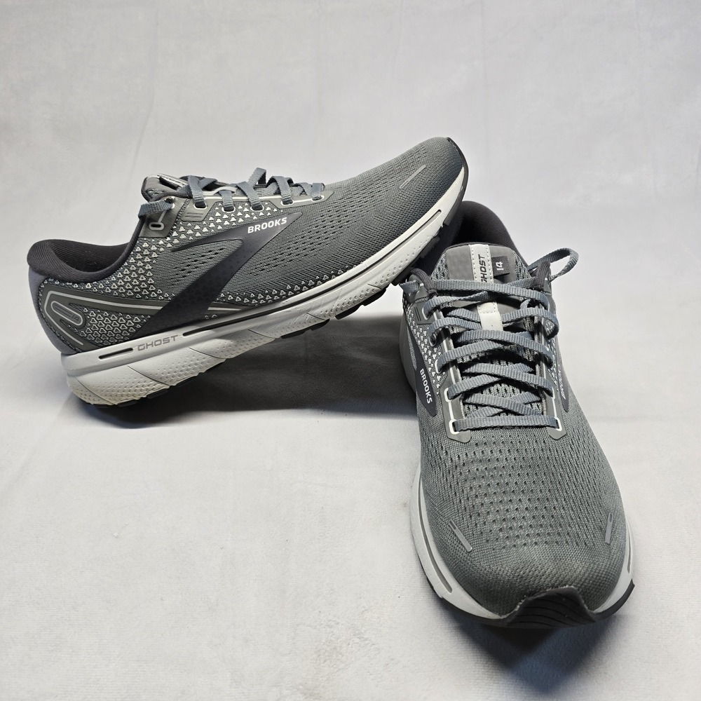 Brooks Ghost 14 Mens Running Shoes Grey Size 13 Medium **missing Insoles**